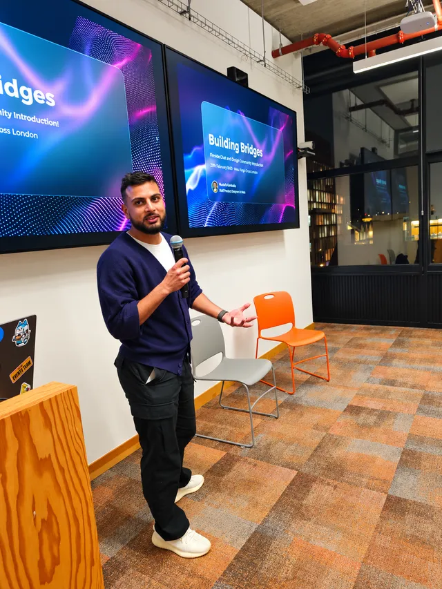 Opening the first Crescent Creatives event, Building Bridges