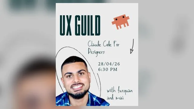 Poster for the Claude Code for Designers workshop